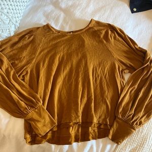 Orange free people shirt